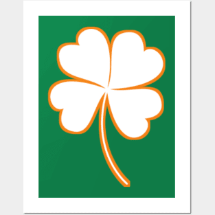 St patricks day shamrock Posters and Art